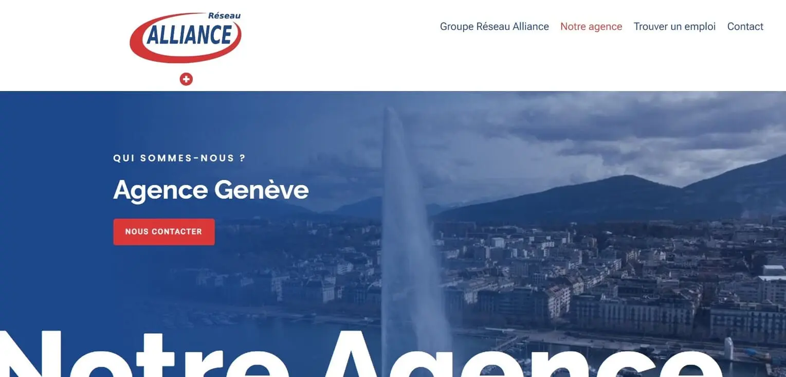 Page accueil Réseau Alliance Suisse 